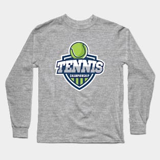 Tennis logo team design Long Sleeve T-Shirt